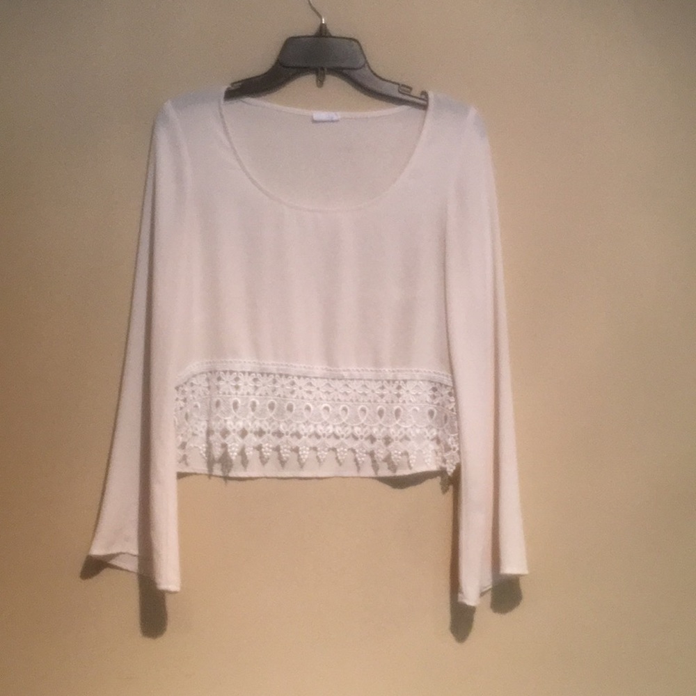 Tobi Long Sleeve (low rise) Crop Top